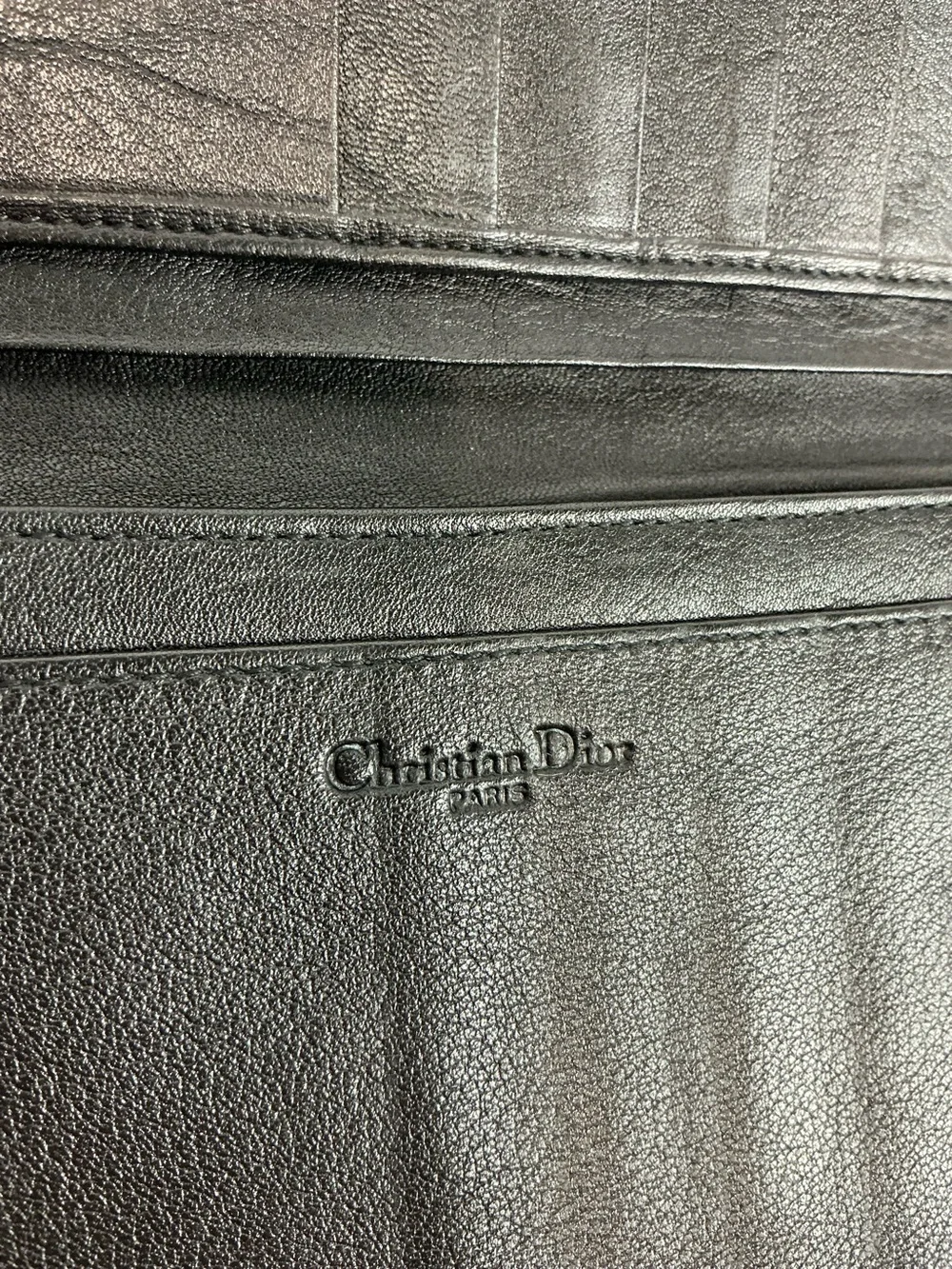 DIOR LONG WALLET BLACK VINTAGE